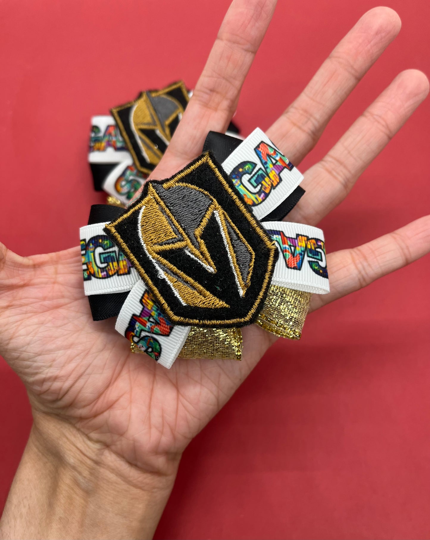 Mini Hockey Inspired Bow
