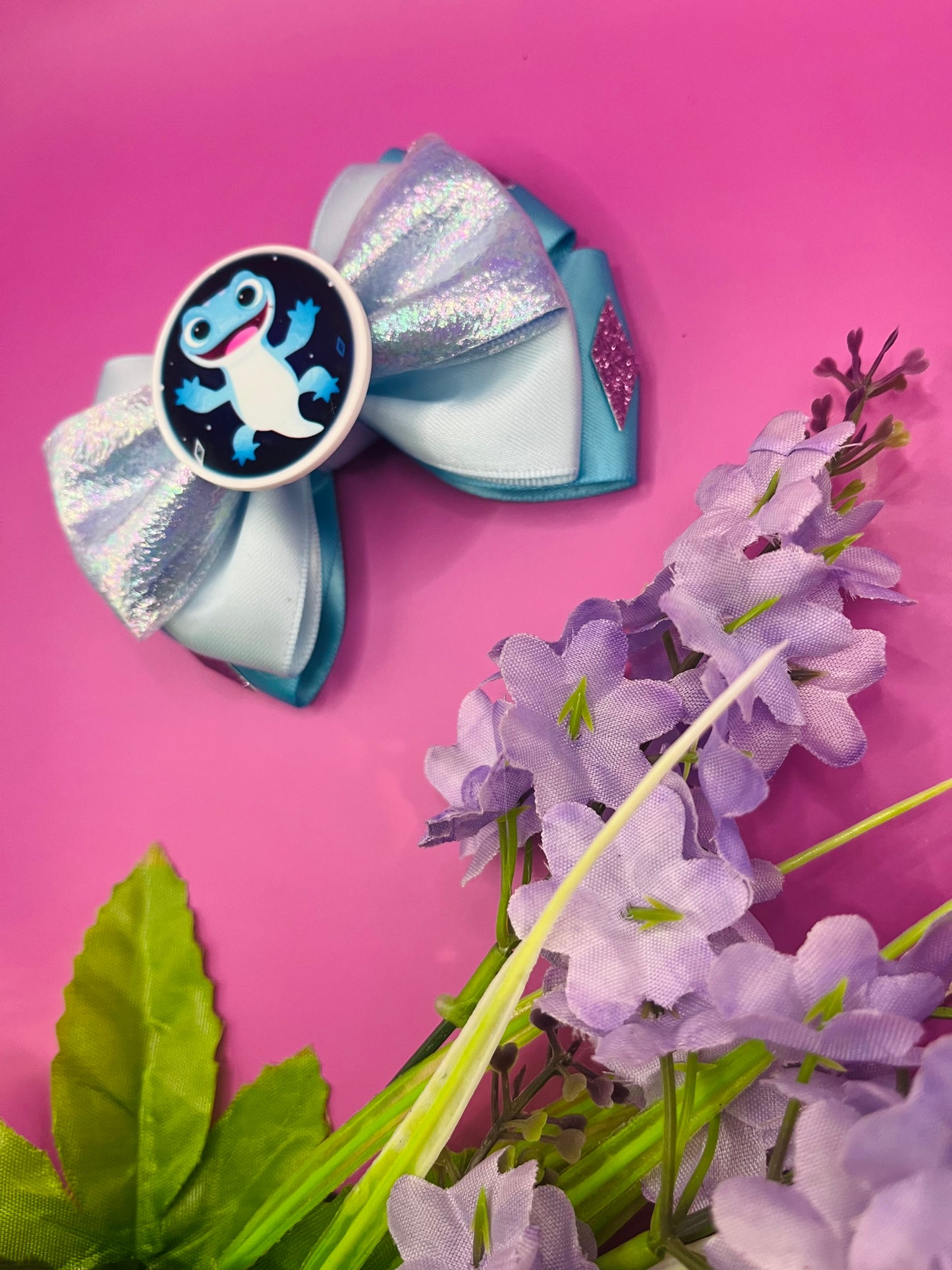 Salamander Inspired Hair Bow
