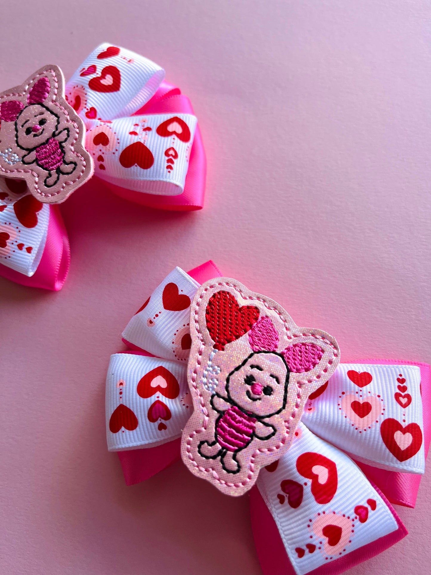 Mini Valentine Inspired Hair Bow