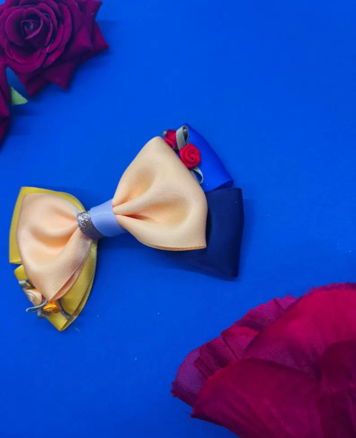 Rose Mashup Inspired Hair Bow