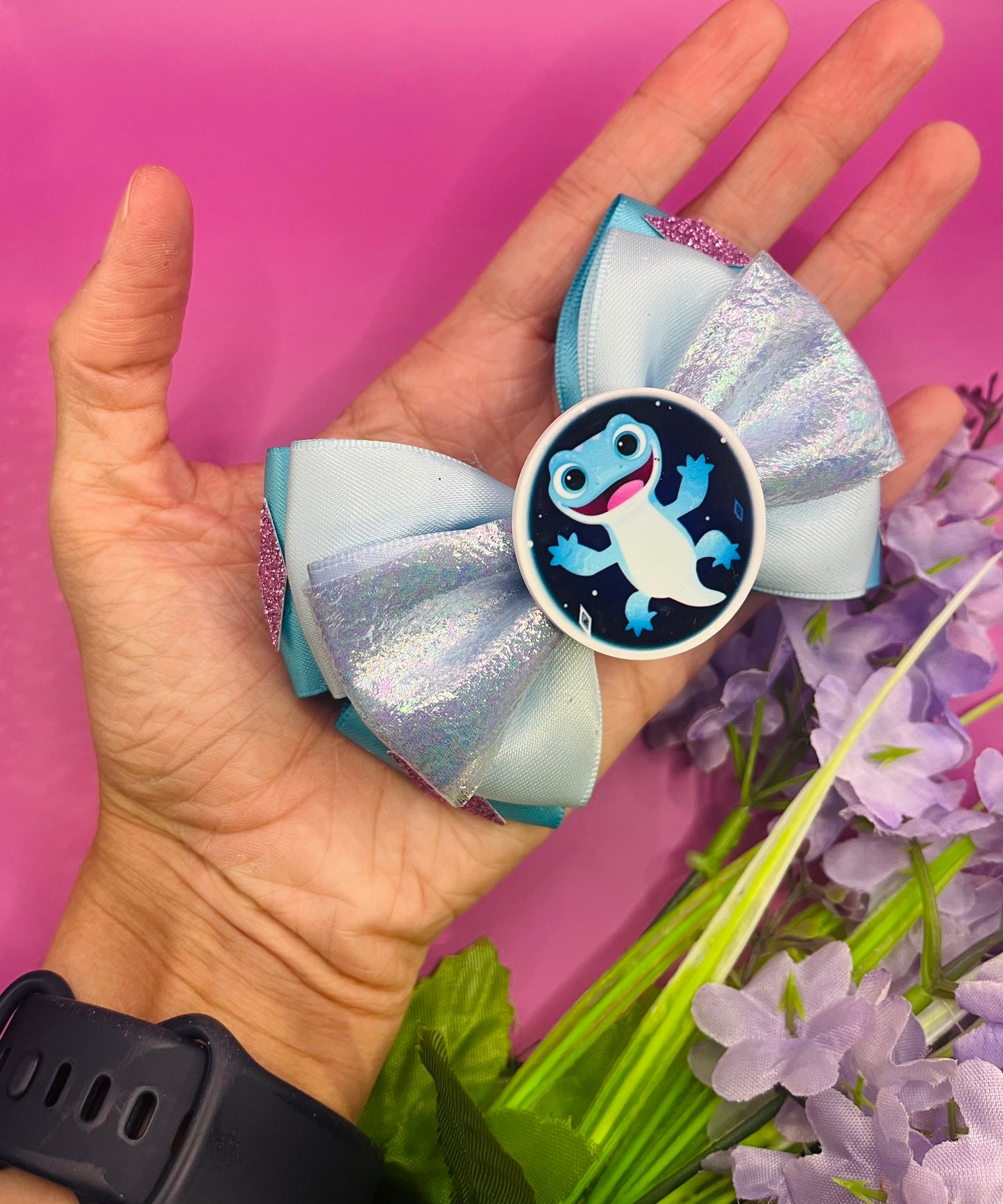 Salamander Inspired Hair Bow