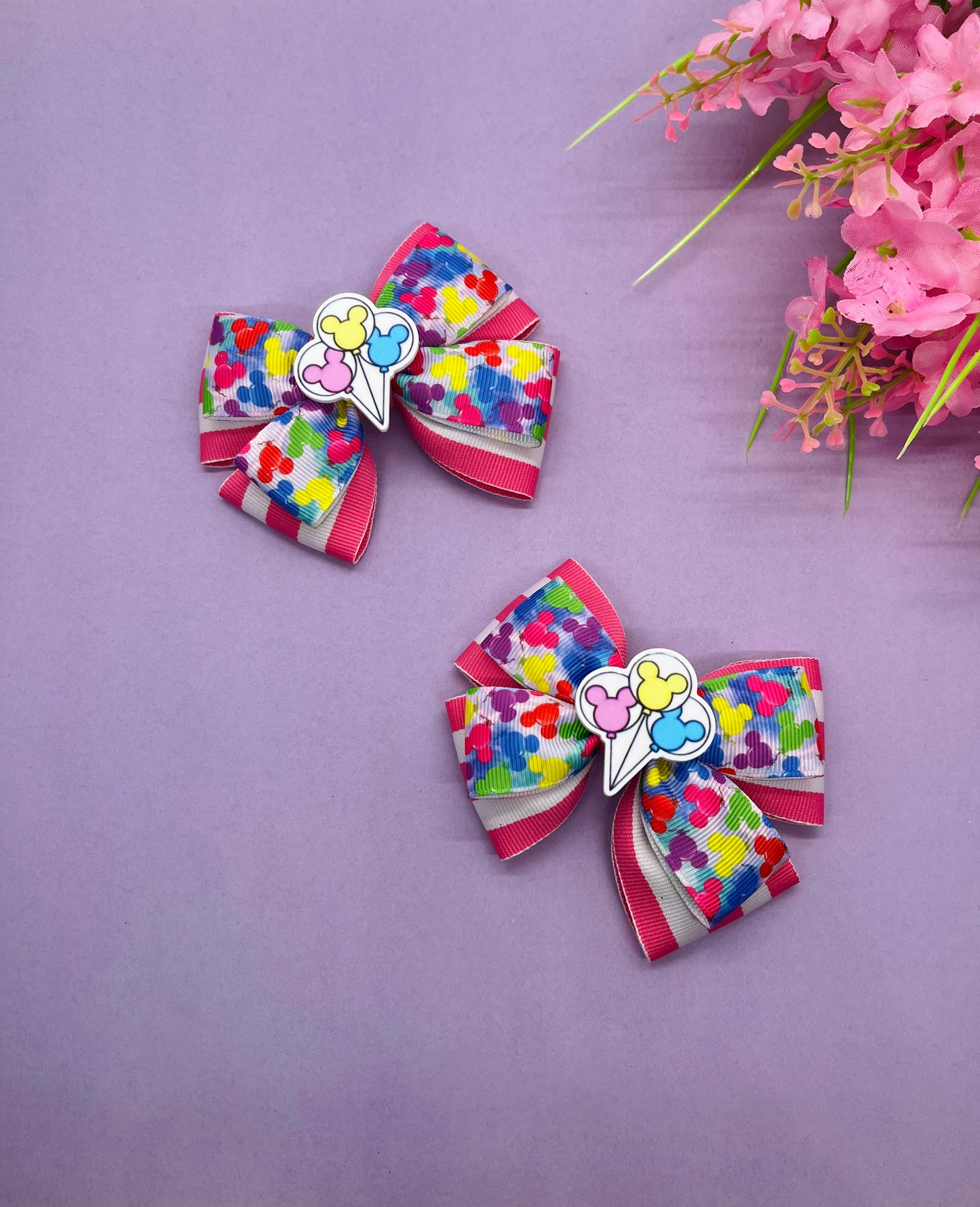 Balloon Inspired Hair Bow