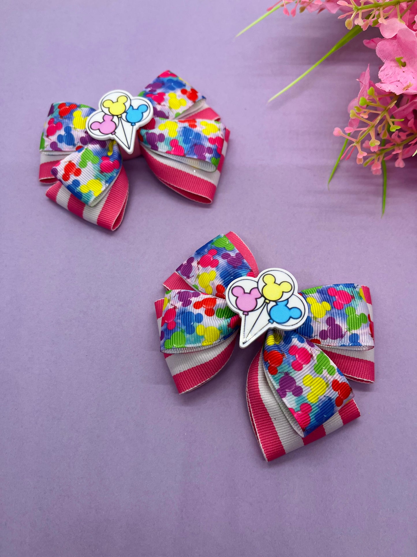 Balloon Inspired Hair Bow