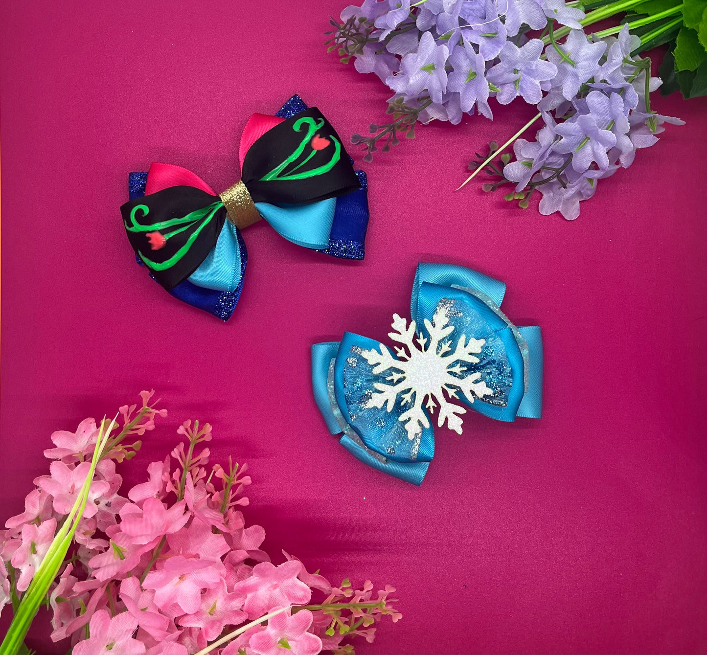 Ice Princess Inspired Bows