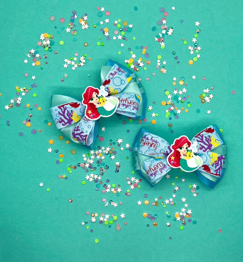 Mermaid Inspired Hair Bow