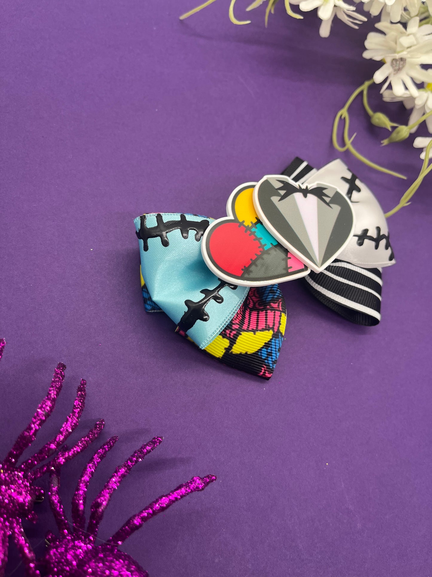 Spooky Couple Inspired Mashup Bow