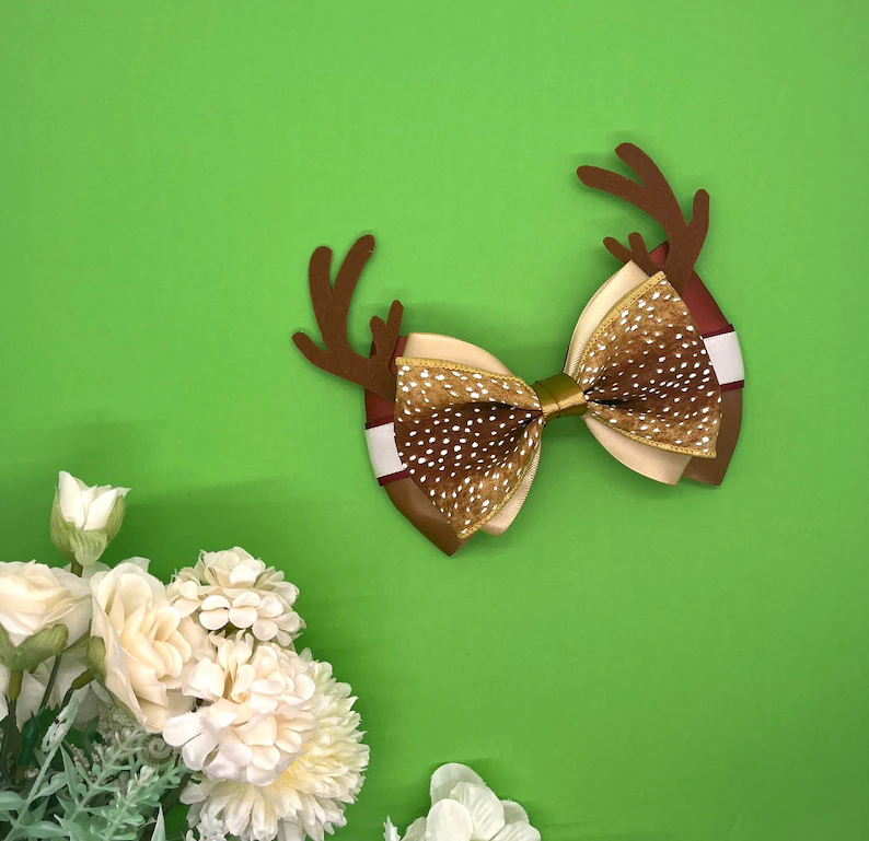 Deer Inspired Hair Bow