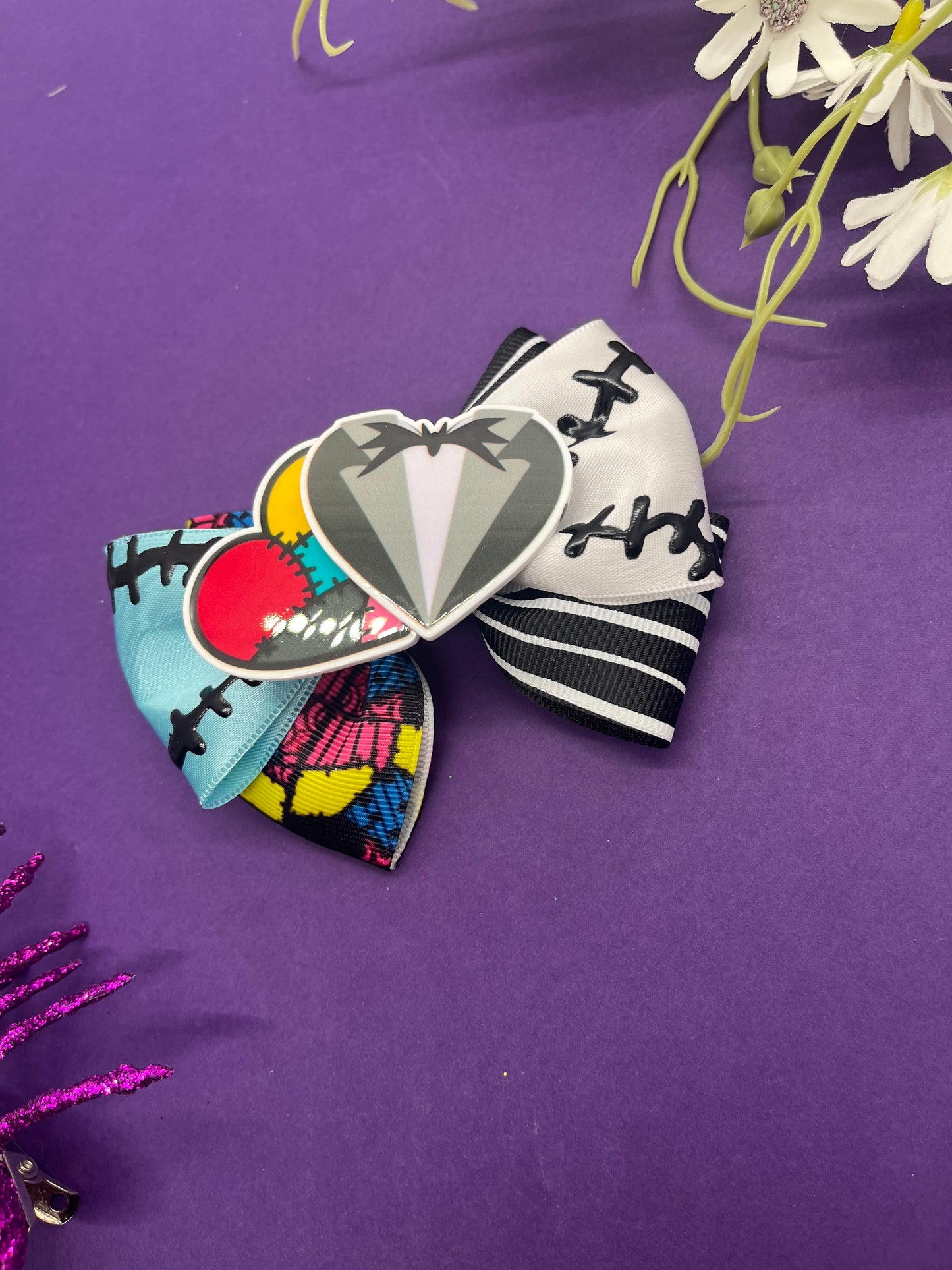 Spooky Couple Inspired Mashup Bow
