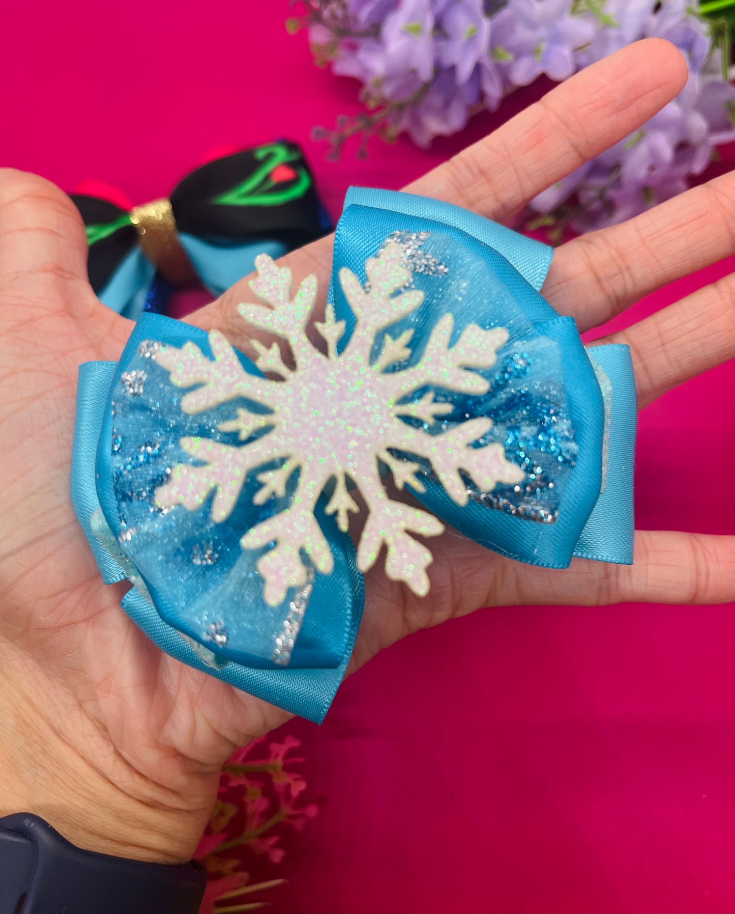 Ice Princess Inspired Bows