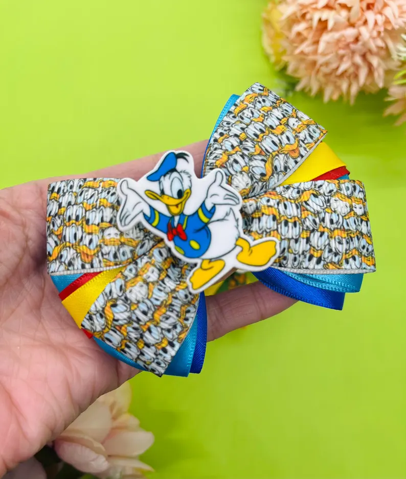 Duck and Dog Inspired Hair Bows