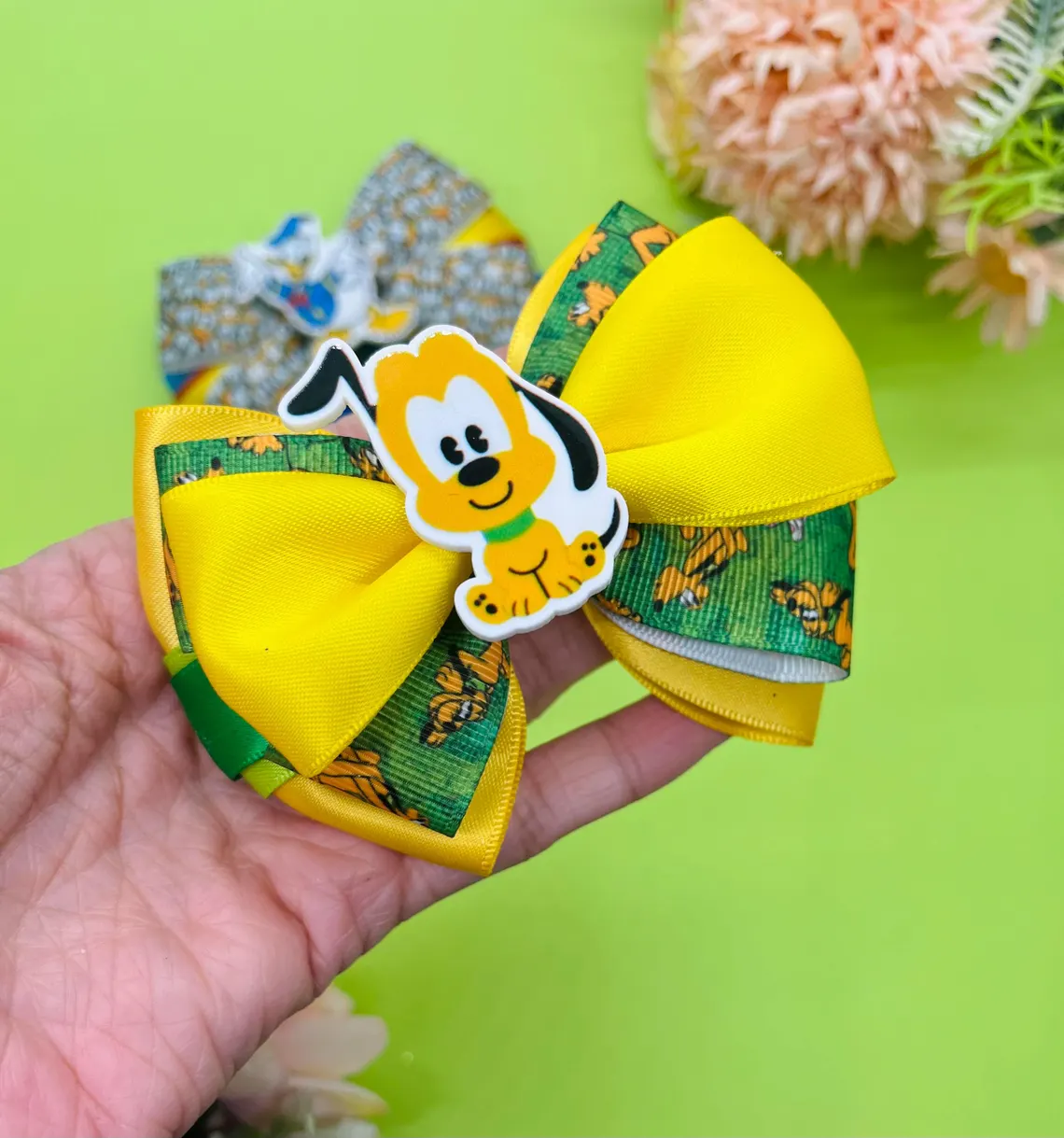 Duck and Dog Inspired Hair Bows