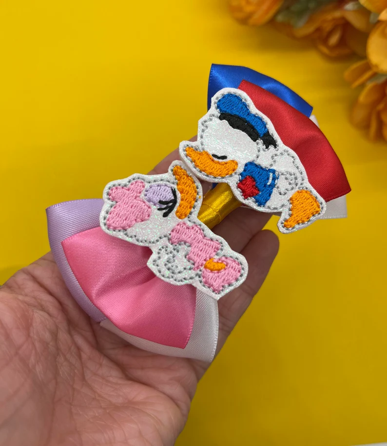 Ducks Inspired Hair Bow