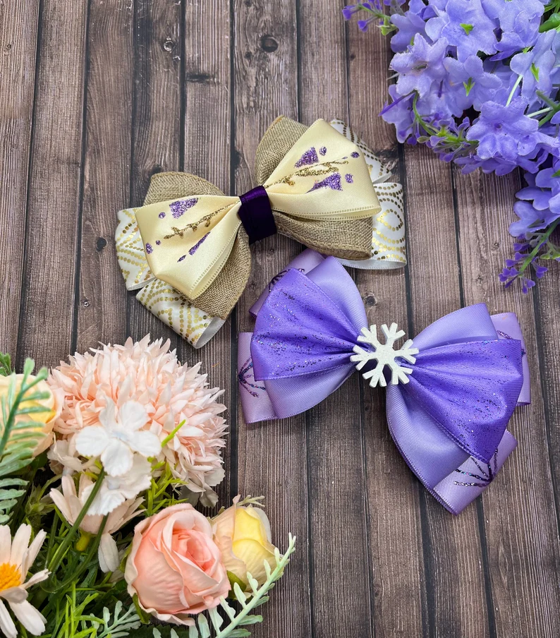 Fall Princesses Inspired Hair Bows