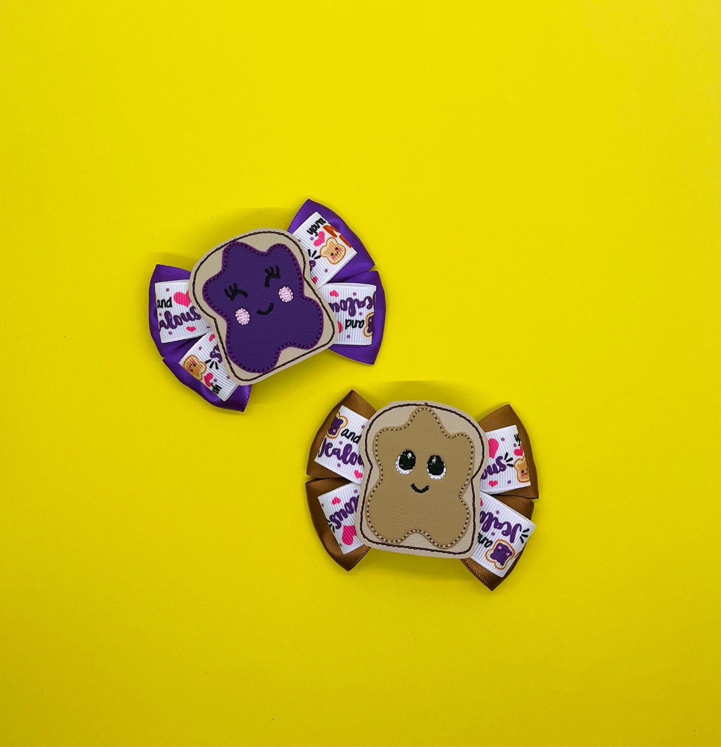 Peanut Butter and Jelly Bows