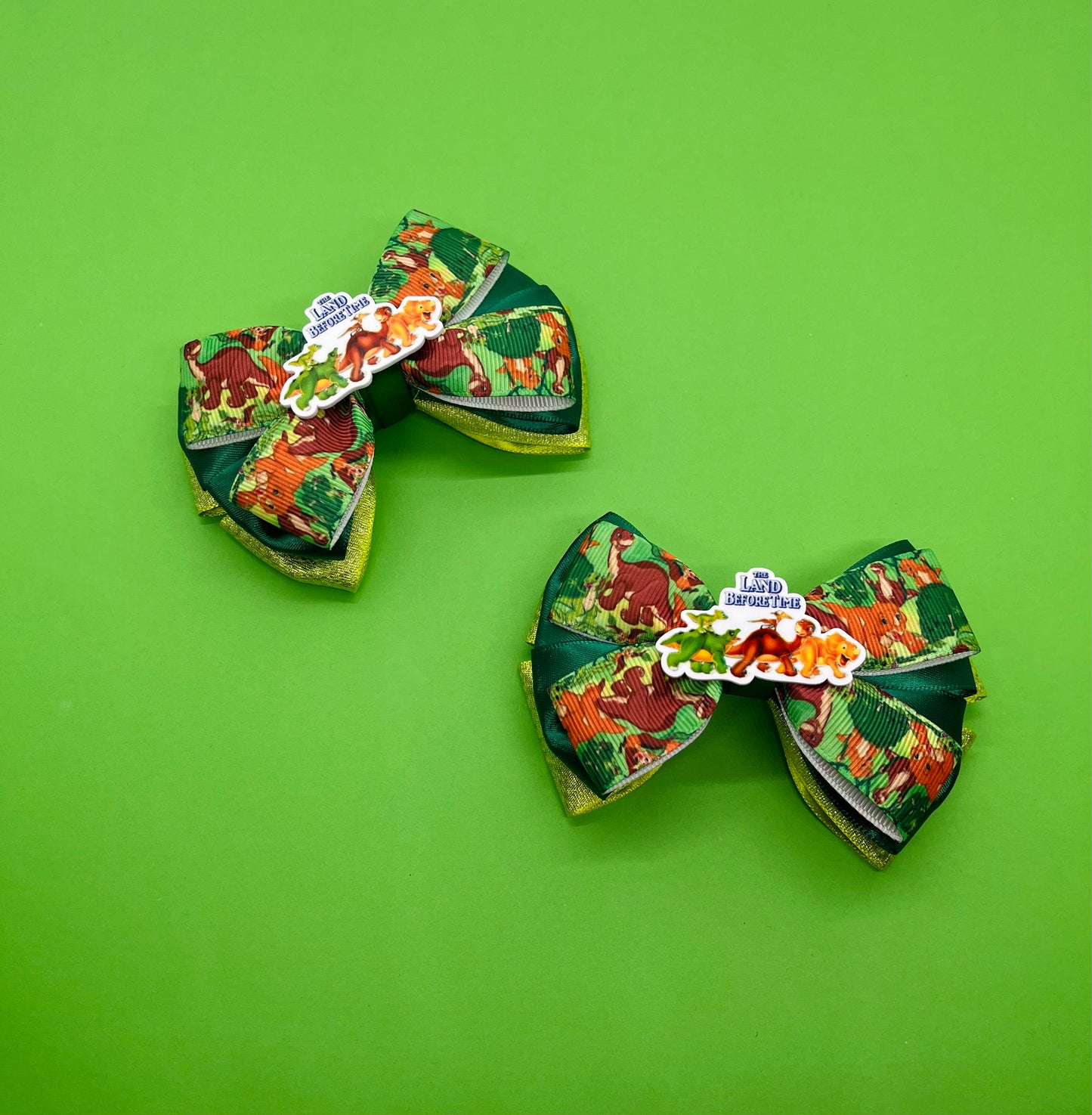 Dinosaur Inspired Hair Bow