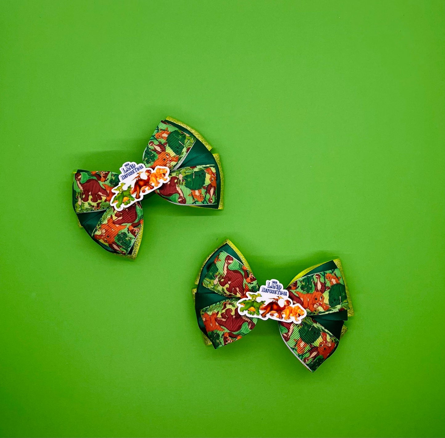 Dinosaur Inspired Hair Bow