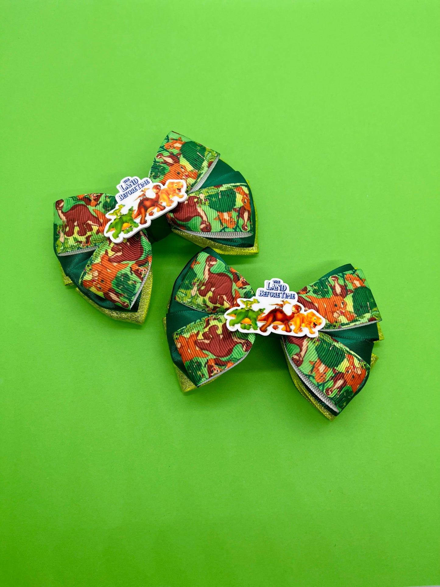 Dinosaur Inspired Hair Bow