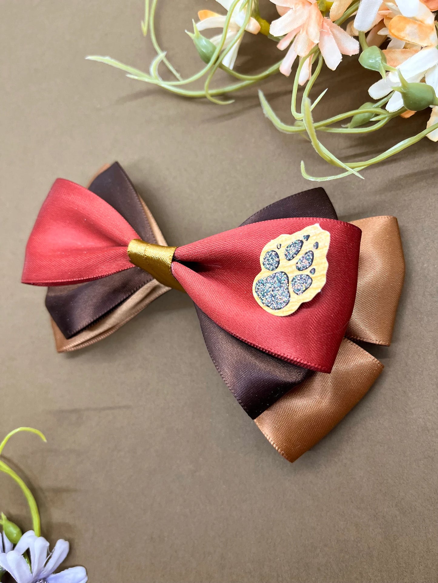 Bear Inspired Hair Bow