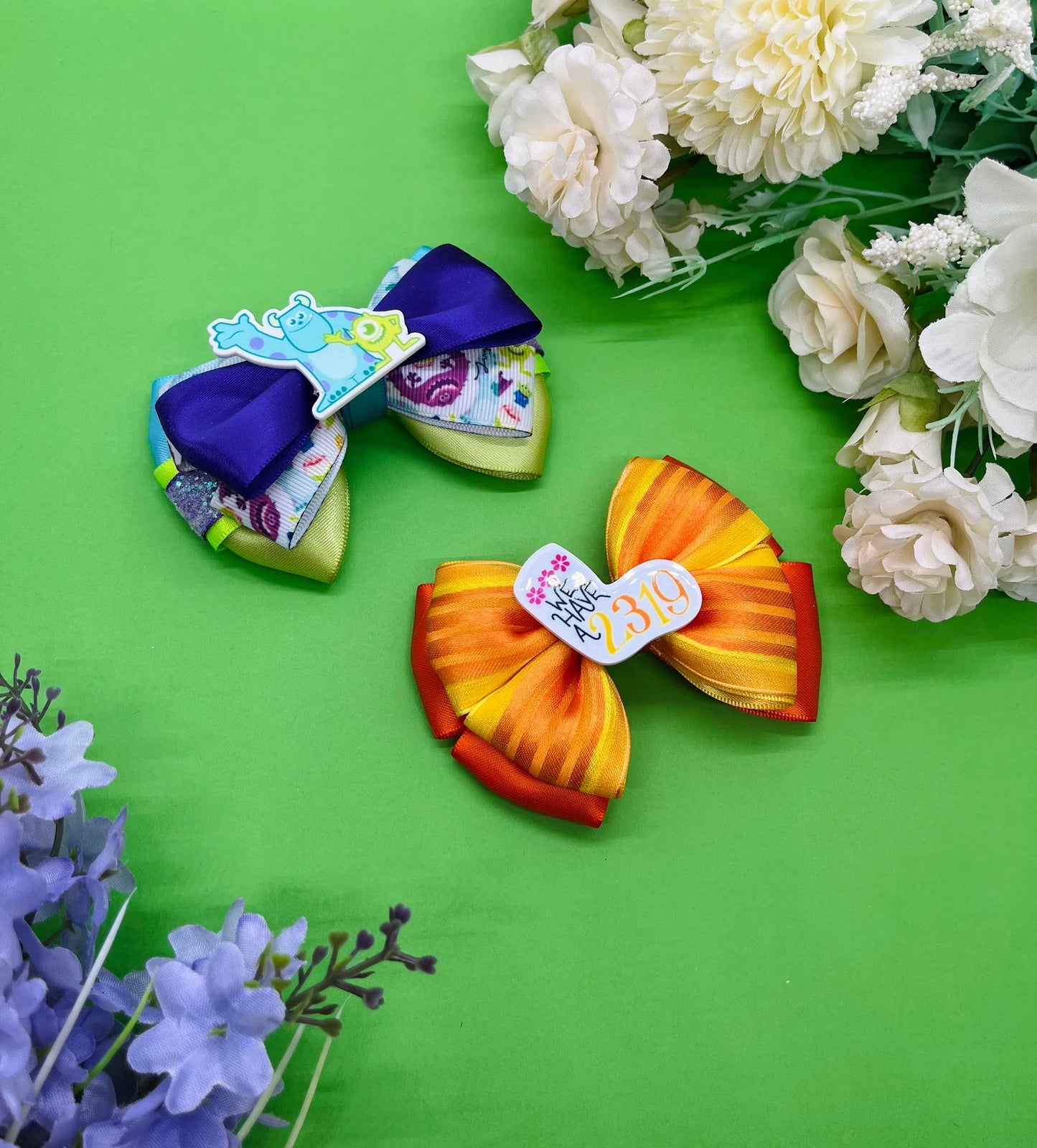 Monster Inspired Hair Bows
