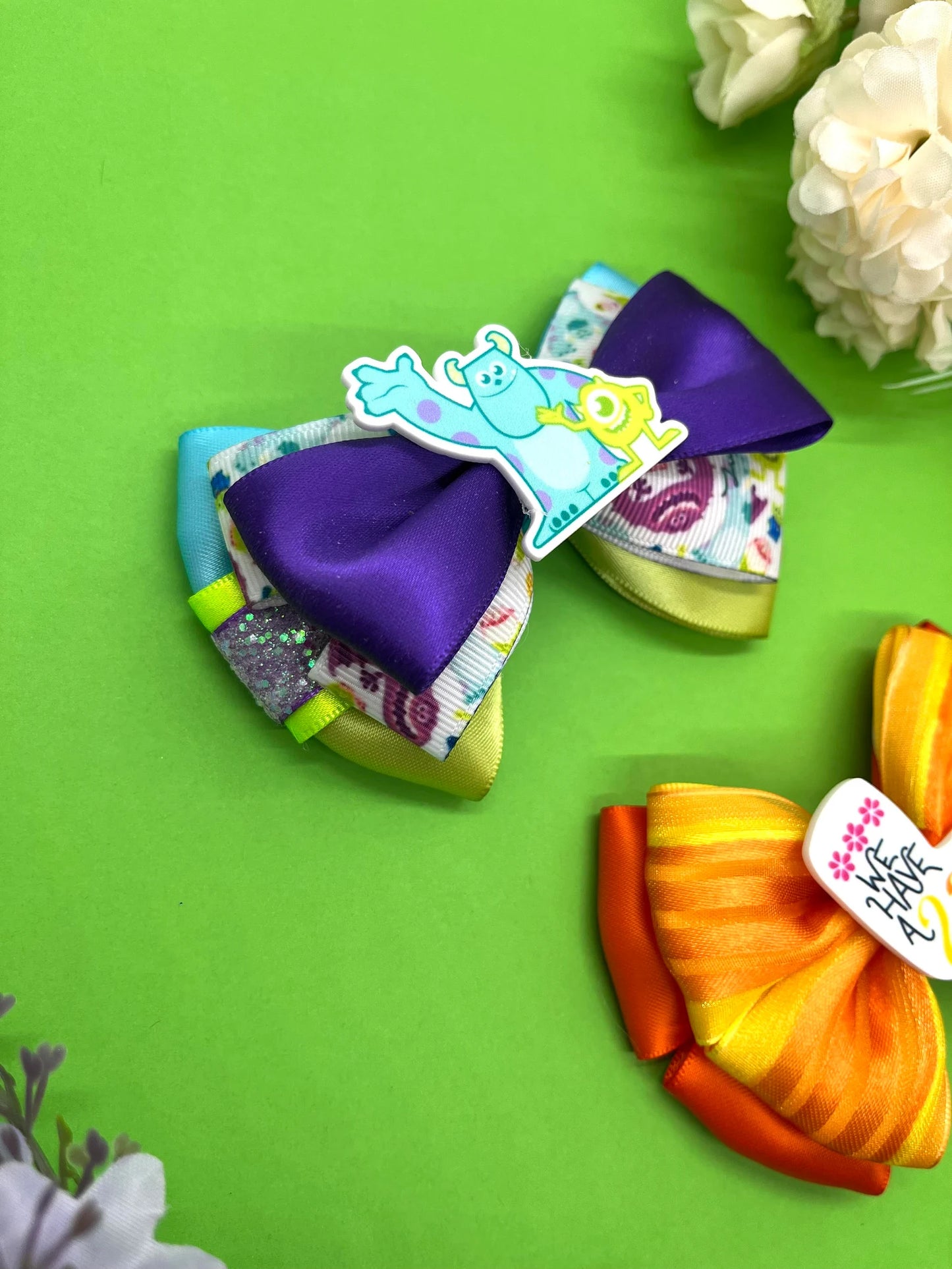 Monster Inspired Hair Bows