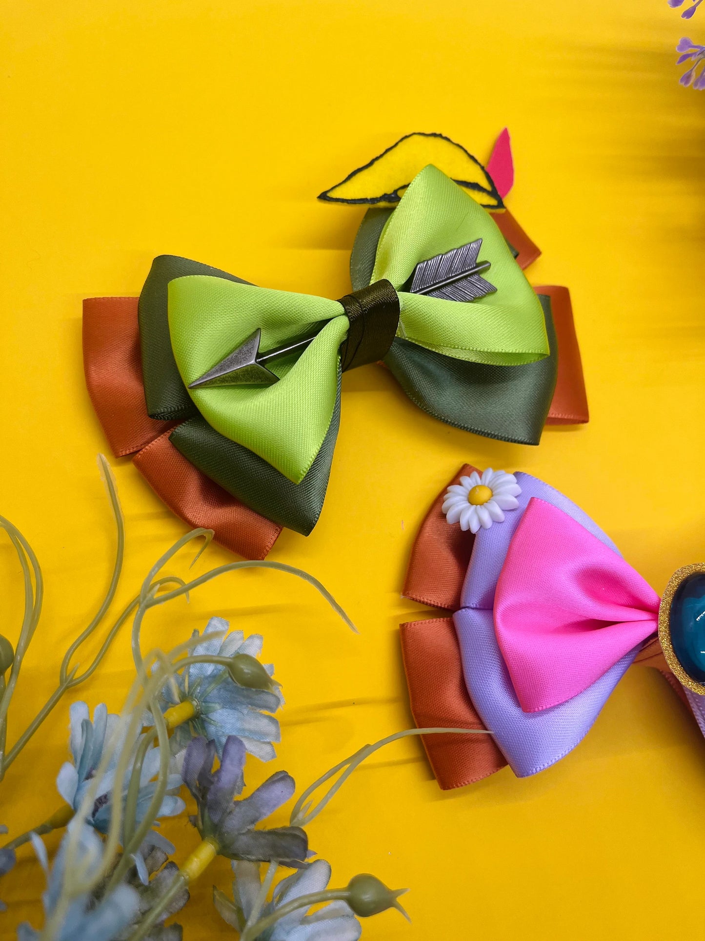 Fox and Maid Inspired Hair Bows