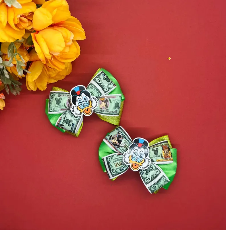 Duck Inspired Hair Bow
