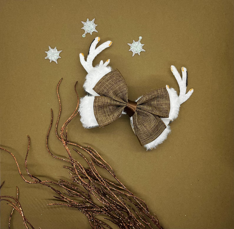 Reindeer Inspired Hair Bow