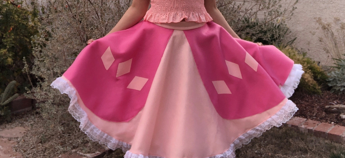 Pink Mermaid Dinner Inspired Skirt