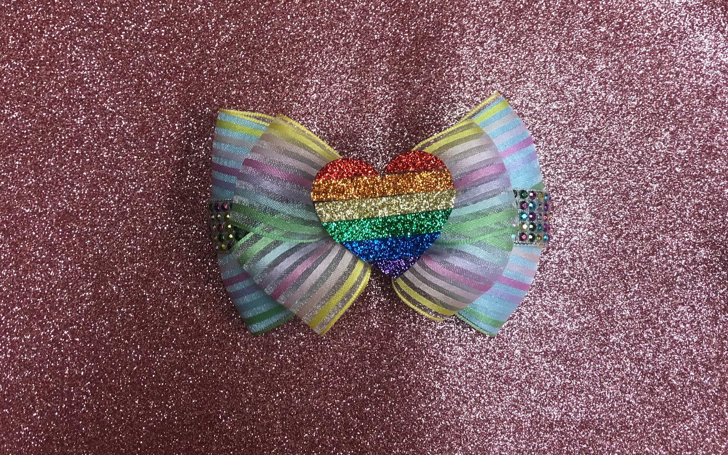 Pride Heart Inspired Bow