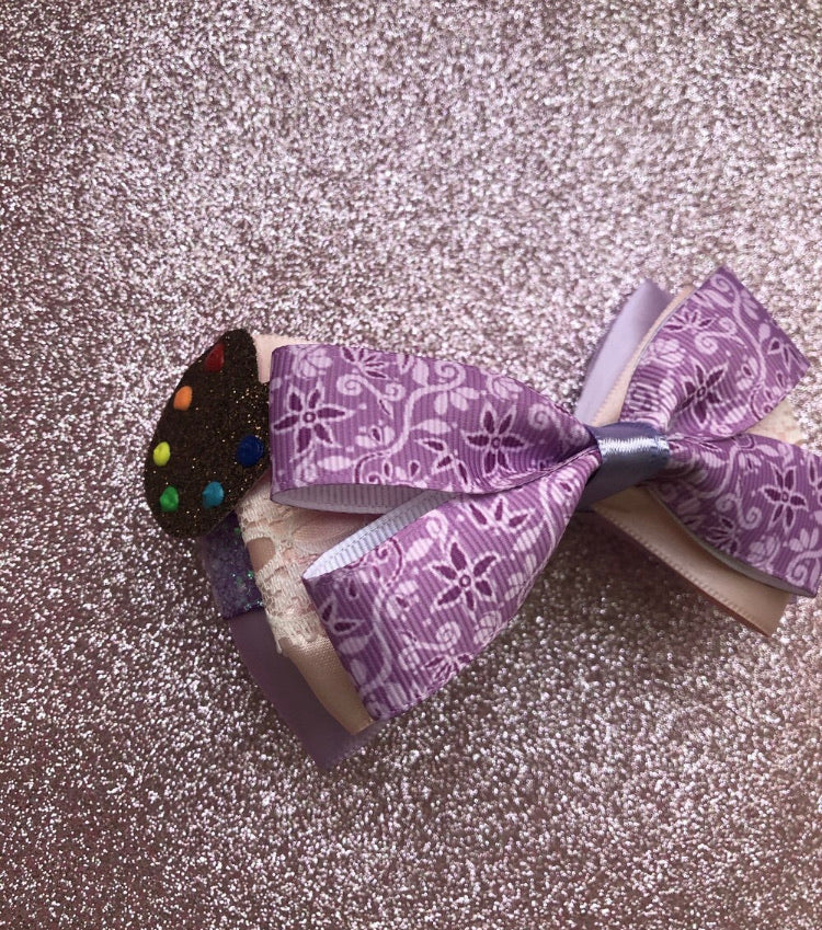 Tower Princess Art Inspired Bow