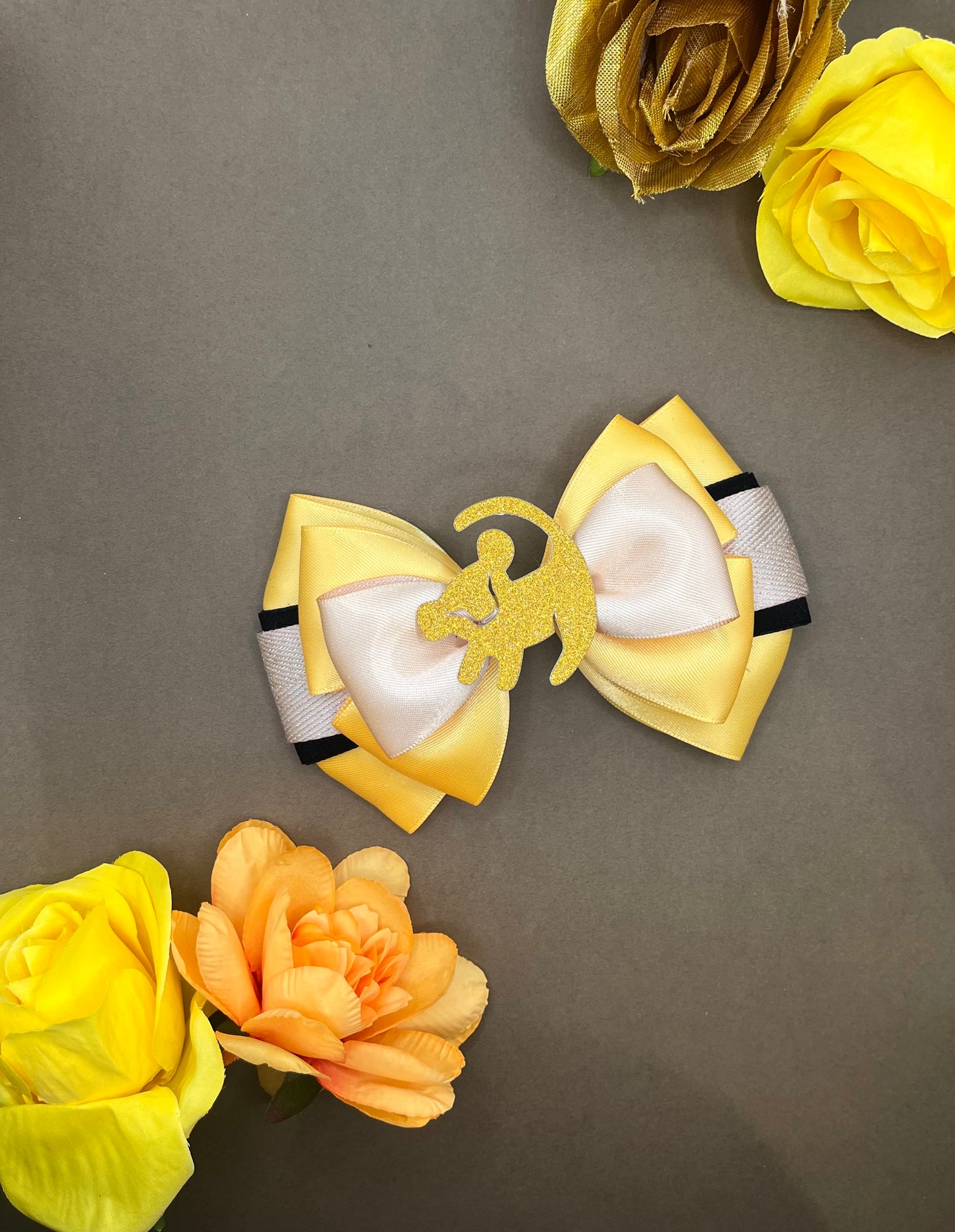 Lion Inspired Hair Bow