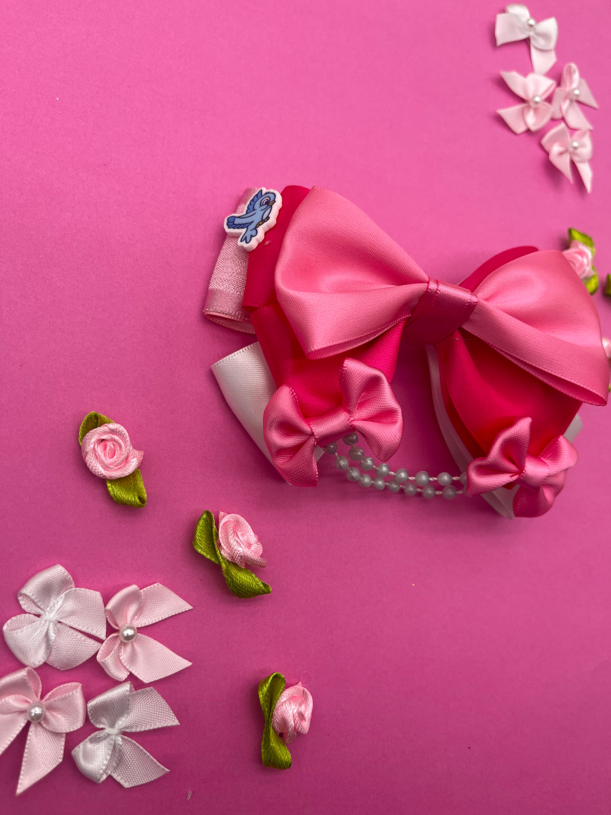 Pink Ballgown Princess Inspired Hair Bow