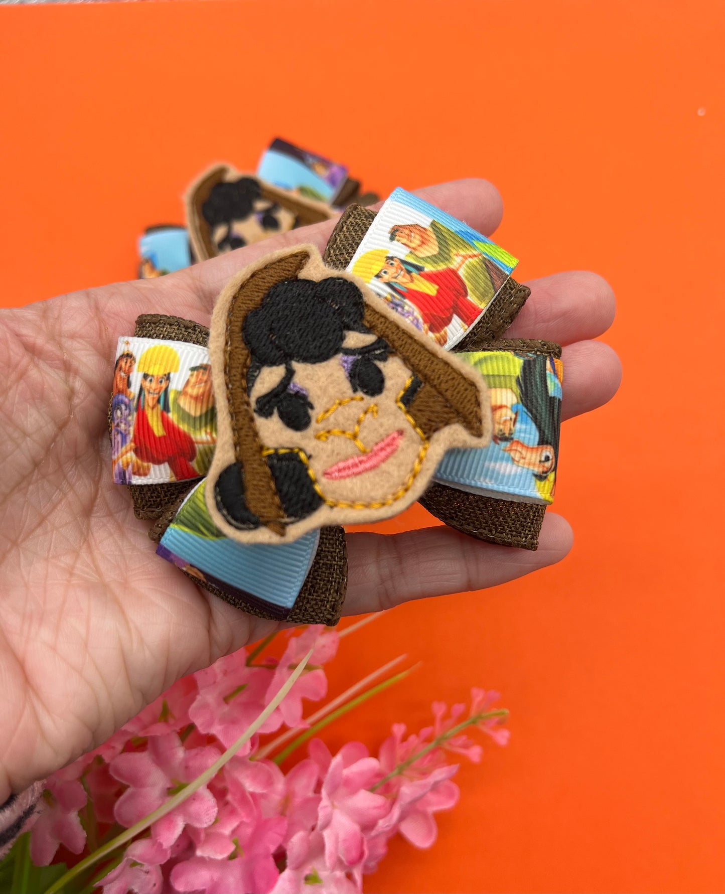 Mini Llama Inspired Hair Bow