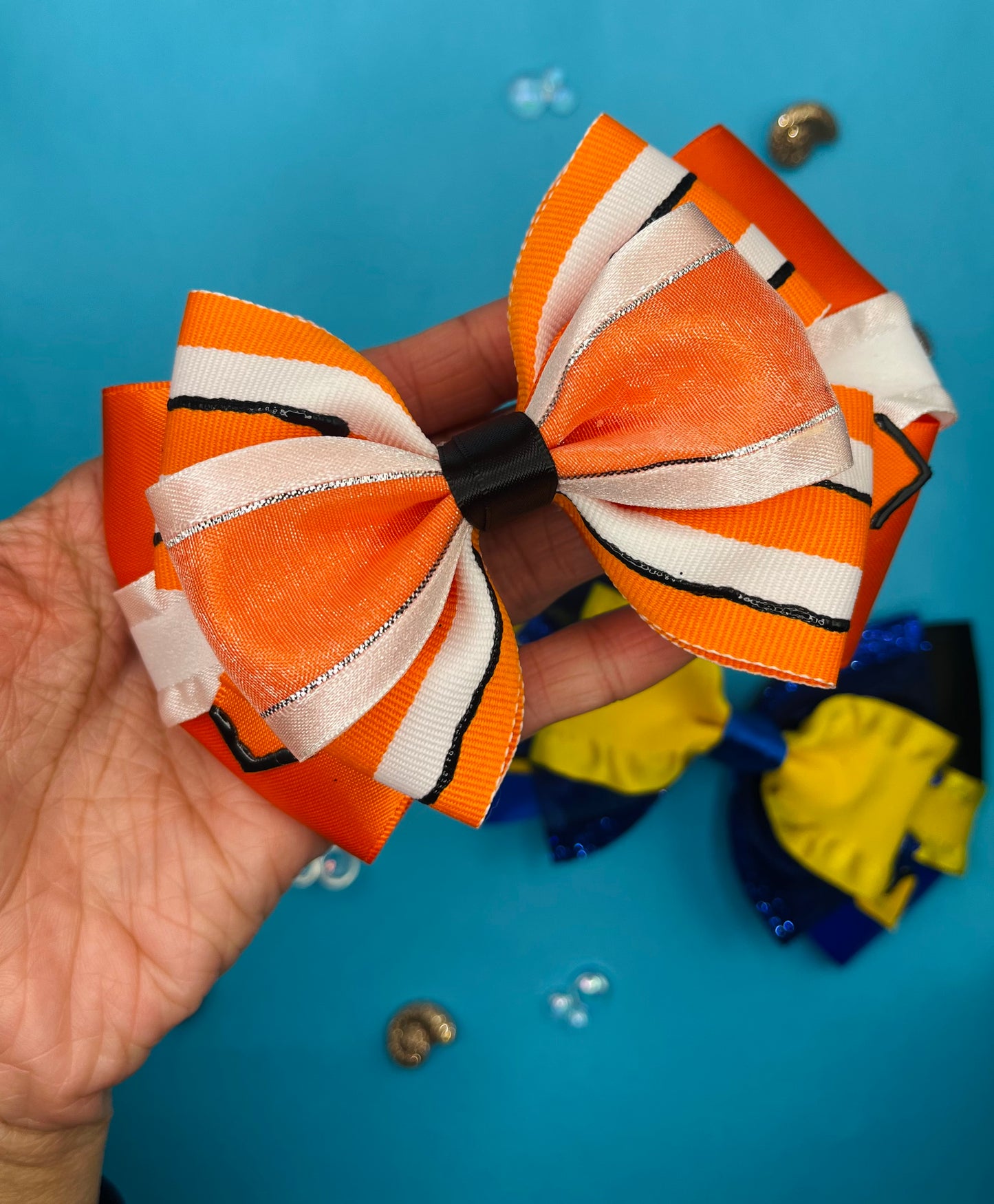 Fish Inspired Hair Bows