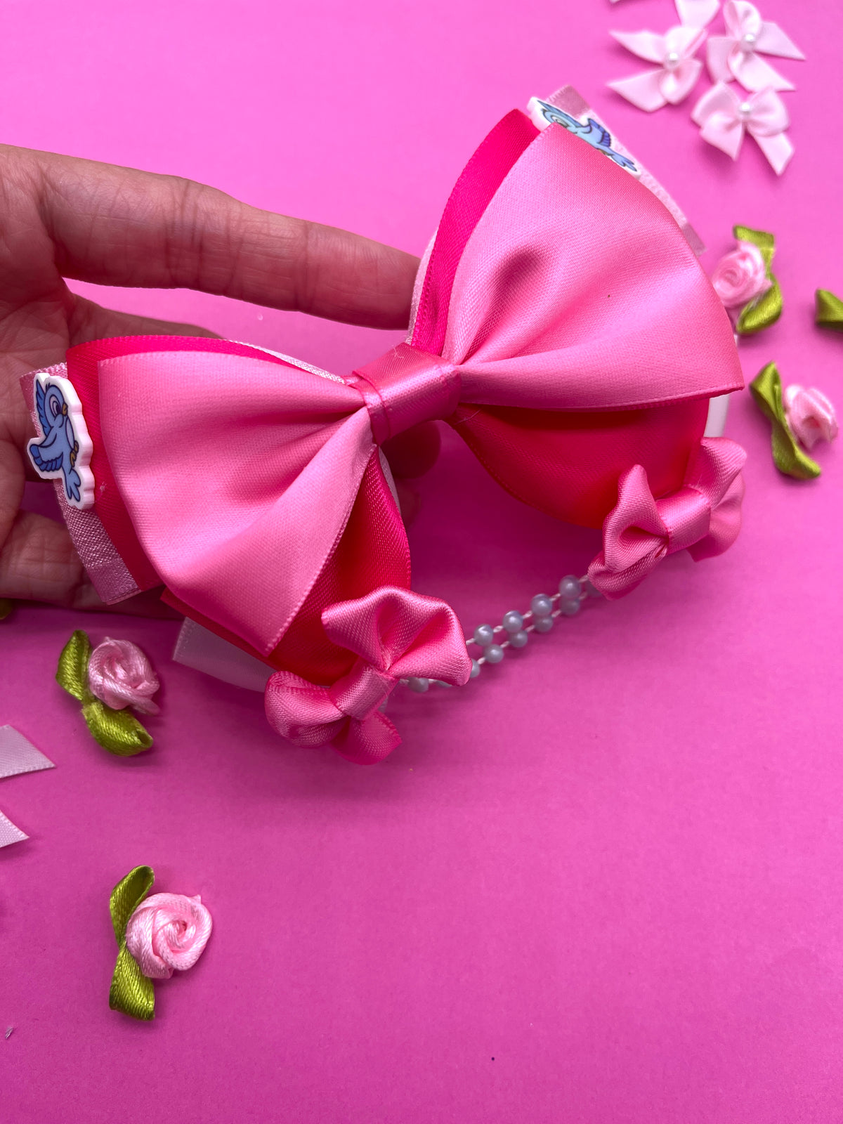 Pink Ballgown Princess Inspired Hair Bow