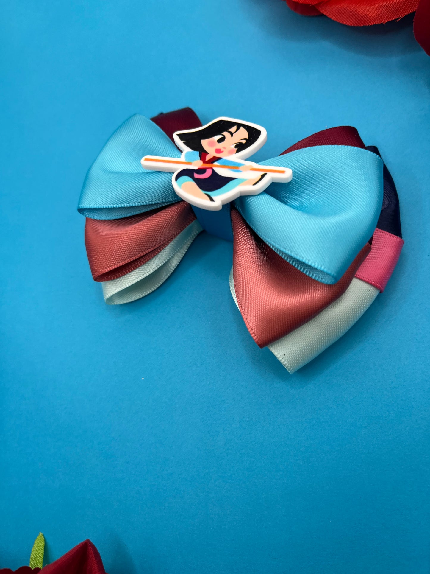 Chinese Warrior Inspired Hair Bow