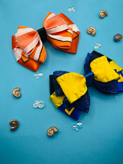 Fish Inspired Hair Bows
