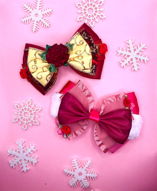 Holiday Princess Inspired Hair Bows