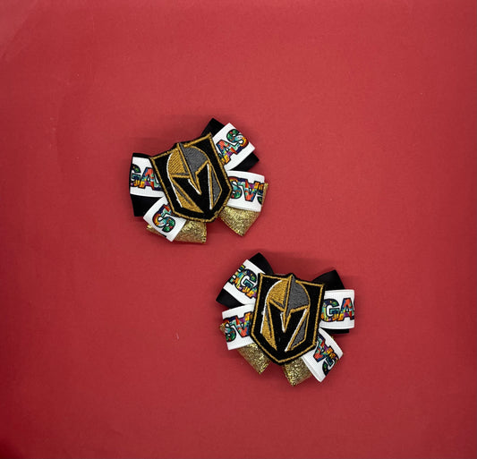 Mini Hockey Inspired Bow
