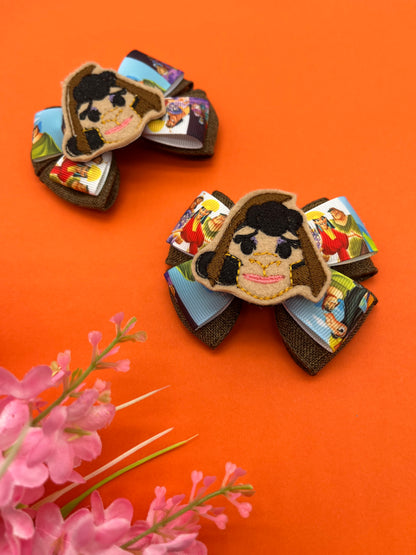 Mini Llama Inspired Hair Bow