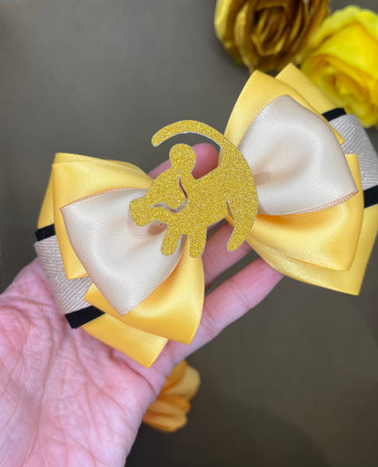 Lion Inspired Hair Bow