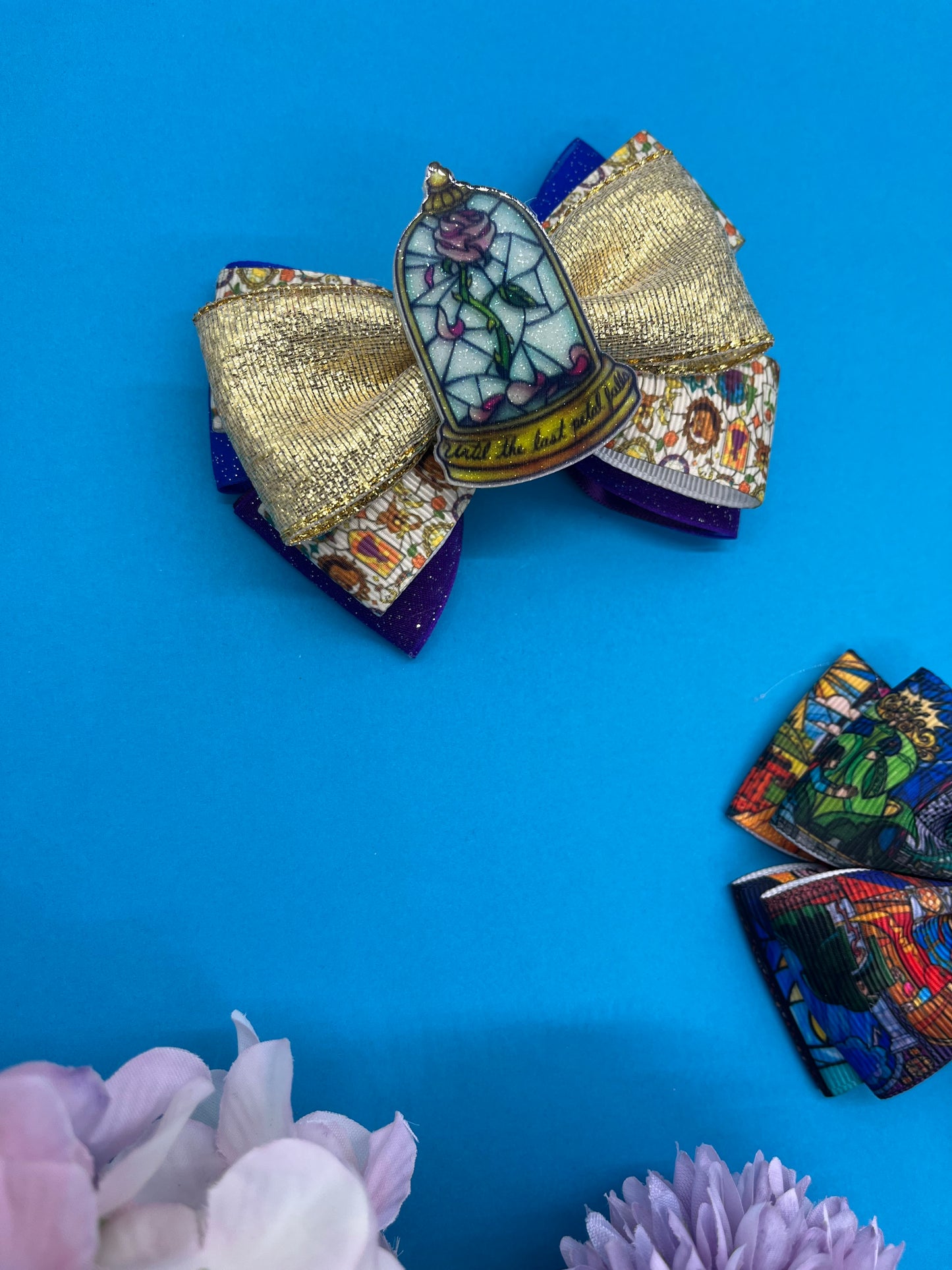 Rose Inspired Hair Bow