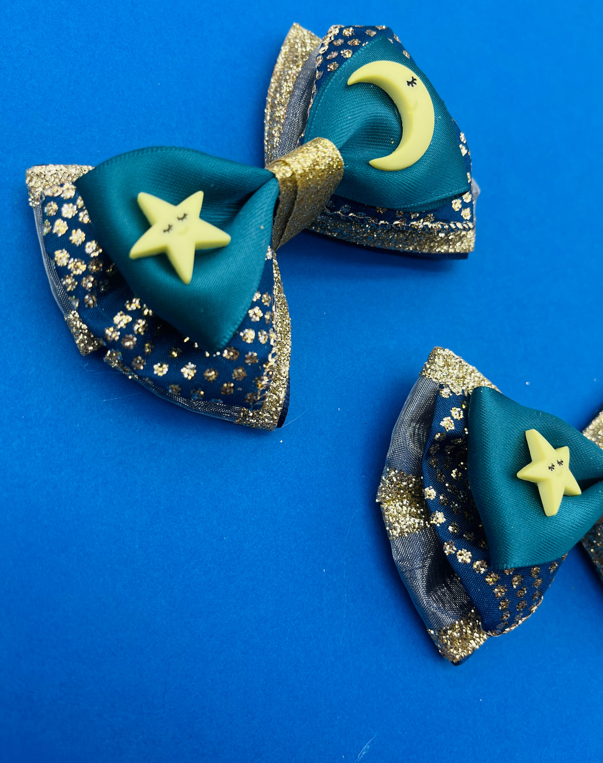 Moon and Stars Hair Bow