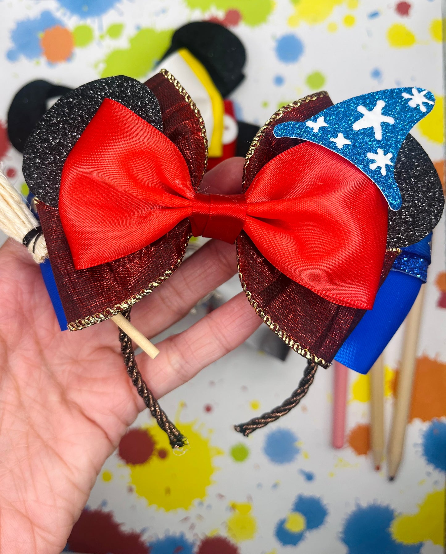 Mouse Inspired Hair Bows