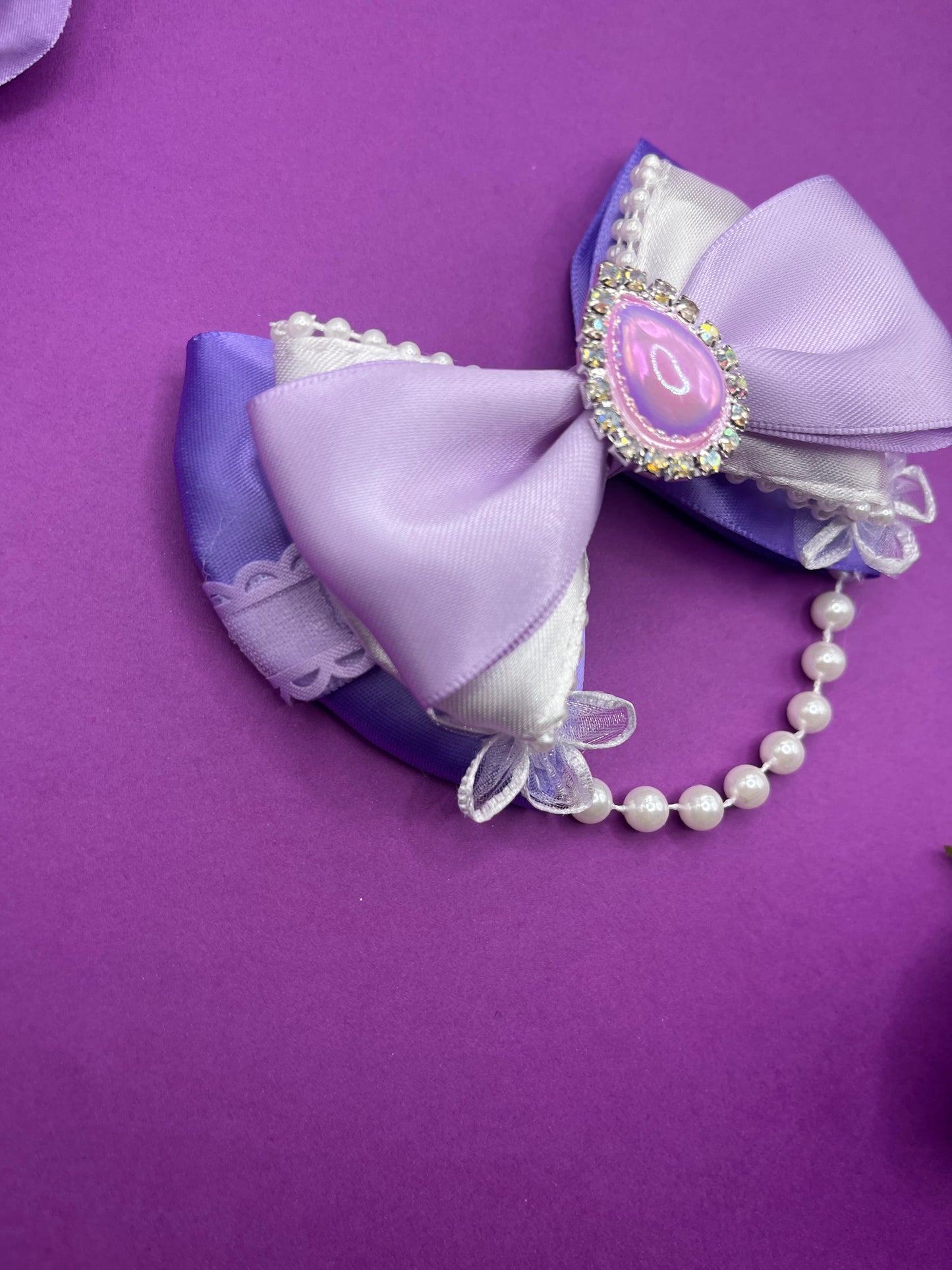 Purple Princess Inspired Bow