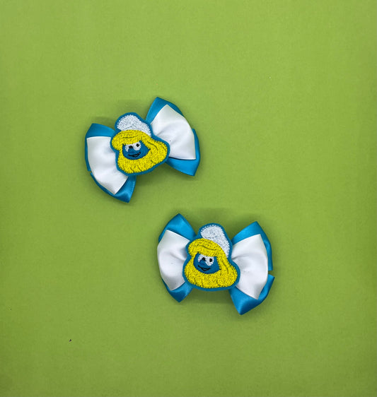 Mini Blue Inspired Bow