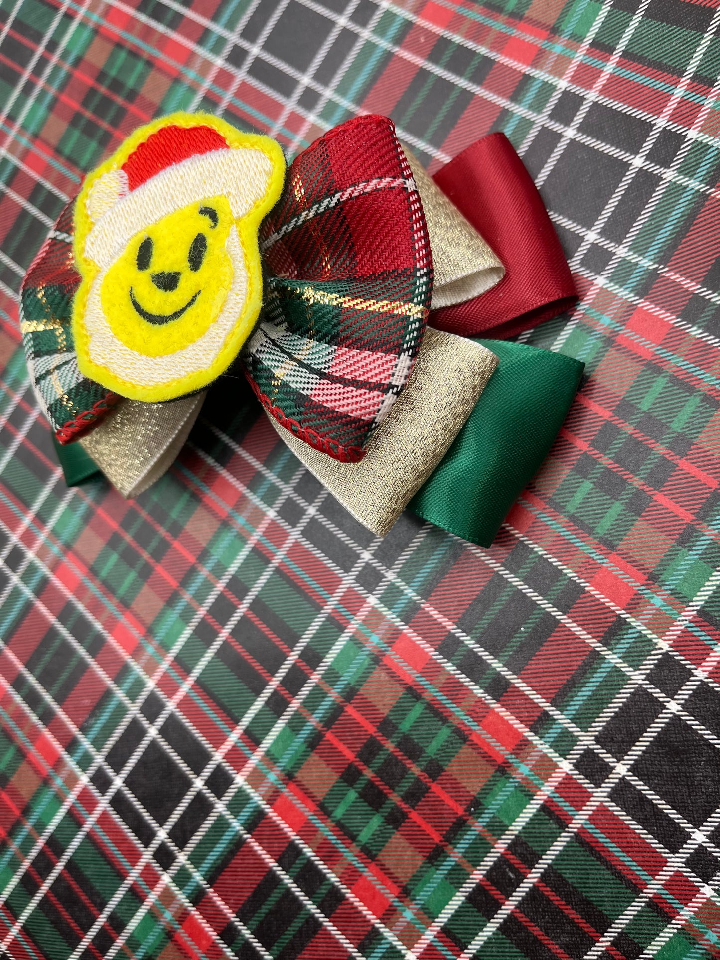 Christmas Bear Inspired Bow