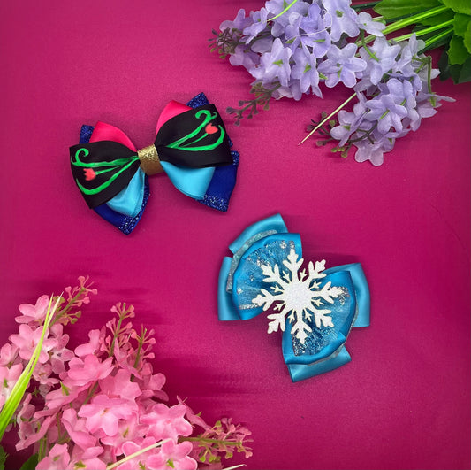 Ice Princess Inspired Bows