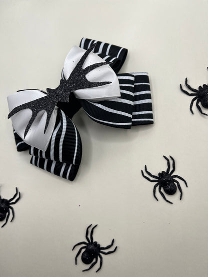 Skeleton Inspired Hair Bow