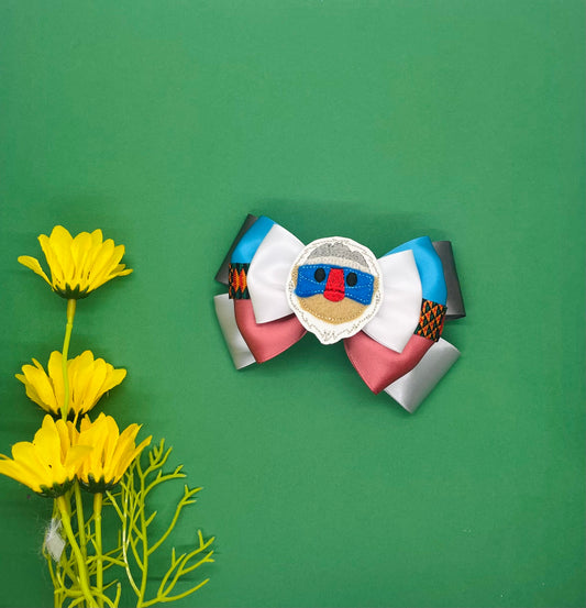 Baboon Inspired Hair Bow